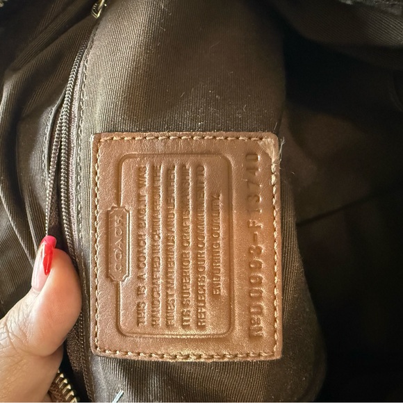 Vintage Coach Signature Brown and Tan Hobo Bag - Picture 9 of 9